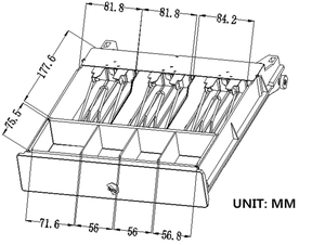 KER-300 Economico <span class=keywords><strong>mini</strong></span> Cassetto Contanti per registratori <span class=keywords><strong>di</strong></span> <span class=keywords><strong>cassa</strong></span> e sistemi POS - Product Image 3