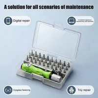 Kit de tournevis de précision en plastique 32 en 1, outil de réparation multifonctionnel pour le démontage et la réparation de téléphones, ordinateurs et appareils électroniques