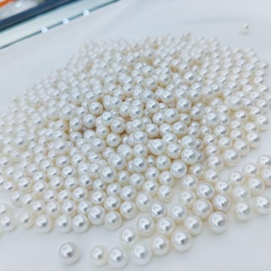 7,5-8,5mm 5A calidad brillo Color blanco Natural perla de agua dulce al por mayor perlas redondas sueltas cuentas naturales para la fabricación de joyas - Product Image 4