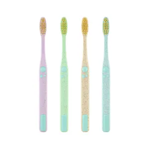 Jadeu 8112 Oral Adult Plastic Tooth Brush Soft Bristle Wholesale Bulk Custom Label ODM OEM with Logo Tooth Brush Toothbrush