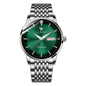 J6603 JLANDA Orologio Classico da Uomo e Donna con Doppio Calendario, Luminoso, Orologio al Quarzo per Coppie, Impermeabile in Acciaio Inossidabile - Product Image 2
