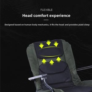 Silla de Pesca Ajustable para Todo Terreno, Respaldo de 3 Posiciones, Silla Plegable Portátil para Exteriores y Camping con Patas Telescópicas - Product Image 3