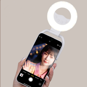 Support de Smartphone Réglable avec Lumière Selfie pour Conférences Vidéo <span class=keywords><strong>et</strong></span> Photographie Beauté, Compatible iPhone Samsung - Product Image 6