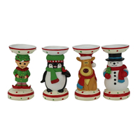 Bougeoir de Noël Artisanat en résine-Décoration de table de vacances, cadeau sur le thème du festival pour les fêtes, articles d'ameublement de bureau