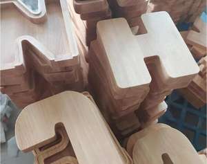 Personalizzato 23cm in legno lettera Custom salvadanaio inglese legno denaro alfabeto banca con modello di <span class=keywords><strong>moneta</strong></span> - Product Image 5