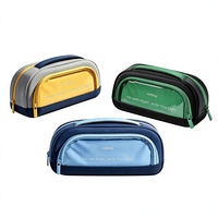 Nouvelle Trousse à Crayons Magnétique Triangulaire en Tissu 2026 Grande Capacité Transparente Multifonctionnelle pour Élèves du Primaire