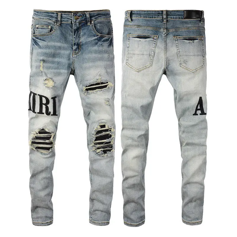 Alta qualidade superior roupas personalizadas mans denim jeans calças calças para calças de hombre plus size mans homens jeans