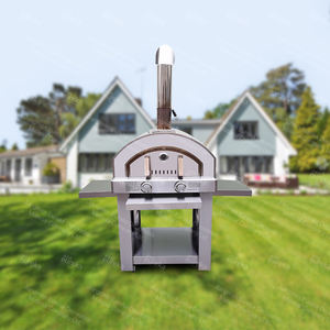 فرن بيتزا حجري يعمل بالغاز بتصميم جديد مقاس 45*45 سم بسعر منخفض لمناطق مشجعي كرة القدم والحفلات - Product Image 3
