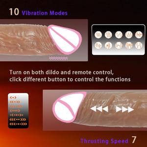 Vibratore Telecomandato in <span class=keywords><strong>Silicone</strong></span> Morbido, Dildo Riscaldante, Giocattolo Sessuale per Donne, Materiale in <span class=keywords><strong>Silicone</strong></span> Liquido - Product Image 4