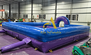 Piscine gonflable à bulles bleue violette en PVC, gonflable, extérieure pliante, pour l'intérieur, hors sol, pour enfants et adultes - Product Image 4