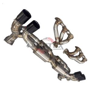 Sistema de Escape Catback con Válvulas de Titanio Grado 5 VORTEX para Porsche 911 991.2 Turbo S, Acabado Azul Quemado de 1.2 mm, Garantía de 24 Meses, Fácil Instalación - Product Image 3