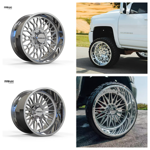 ล้อรถบรรทุกขนาดใหญ่ FANXI ผลิตในจีน ขอบ 24x14 โครเมียม/ขัดเงา 6x139.7 8x165.1 8x170 8x180 5x135 5x5.5 ขนาด 20 22 นิ้ว - Product Image 4