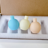 NOUVEAU portable 10ml morandi mat bleu rose jaune ampoule forme sphérique vaporisateur de parfum en verre