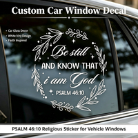 Autocollant personnalisé pour vitre de voiture chrétienne, autocollant inspirant pour véhicule, décoration extérieure de véhicule