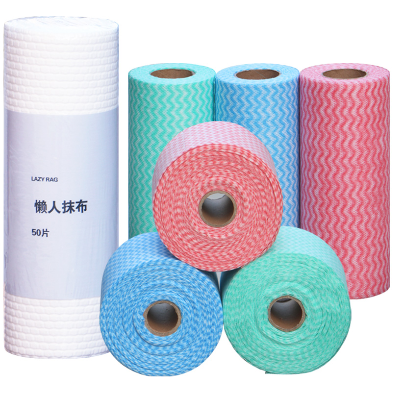 Одноразовые кухонные рулоны, салфетки, бытовая ткань для уборки, ленивые тряпки