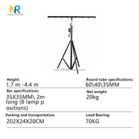 Disco portable Dj Lights Equipment Support de lumière en fonte d'aluminium Support de lumière épaissi