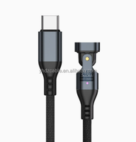 Cable de Carga Magnético Trenzado de Nailon de 240W, 1m/1.8m, PD 240W, USB C a USB C, Cables Magnéticos para Cargar Teléfonos, Tabletas, Laptops y MaBooks