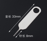 Broche d'éjection de carte SIM universelle diversifiée pour téléphone portable facile à transporter