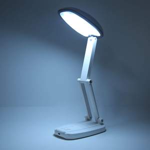 Lampe de bureau LED <span class=keywords><strong>pliable</strong></span>, lampe portable avec double haut-parleur BT multifonctionnel pour la maison, la lecture, les études, le travail, les voyages - Product Image 2