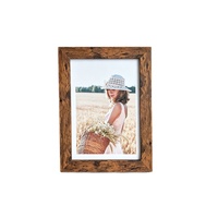 Cadre photo simple en MDF avec verre acrylique et design géométrique, disponible en tailles 6x8-10 - Orientation verticale et horizontale