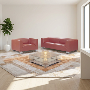 Precio de fábrica de alta calidad Muebles de oficina Nuevo modelo Sala de espera Juego de sofá de oficina de cuero - Product Image 1