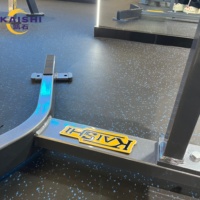 Banc d'extension dorsal réglable Kaishi Commercial pour hyperextensions et renforcement des abdominaux, du bas du dos et des fessiers