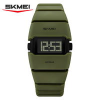Jam Tangan Digital Pria Skmei 2710 Fashion Mewah dengan Tali Stainless Steel, Kalender, Stopwatch, dan Fitur Luminous untuk Olahraga