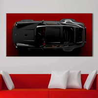 Décoration d'intérieur moderne : Tableau en porcelaine cristalline de luxe sur le thème des voitures de sport de course, Affiches et impressions sur le thème de la course automobile, Art mural de supercars