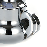 Théière classique marocaine en chrome poli de 1,0 litre pour l'hôtellerie et la maison