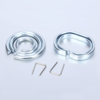 Heli Spring Customized External Spiral Flat Wire Snap Ring Stainless Steel304 Snap Retaining Ring for Electrical Appliances