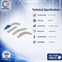 Connecteur Fibre Optique Kexint Haute Performance SC LC FC ST SM MM avec Angle de Pliage Réglable et Cache de Protection pour Équipement Réseau