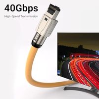 ZOERAX 2000MHz 40Gbps Cat8 Shielded Toolless RJ45 Modular Plug, Konektor Ethernet Bebas Alat untuk Kabel LAN Cat8 Solid