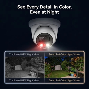 กล้อง IP 8MP รองรับ HIK ความละเอียด 4K ภาพสีเต็มรูปแบบในเวลากลางคืน แบบโดม POE กล้องวงจรปิดรักษาความปลอดภัย ตรวจจับด้วย AI แบบ Plug & Play สำหรับ NVR OEM - Product Image 3