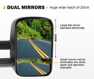 Gương chiếu hậu kéo dài SAN HIMA Trailer RV 4x4 4WD Pickup Car Extendable LC 80 dành cho Toyota Landcruiser 80 1990-1998 - Product Image 2