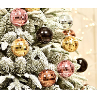 Boule de disco en mousse de verre personnalisée boule de disco miroir de Noël pour la décoration de bar KTV arbre de Noël fête à la maison