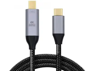 USB 3.1 סוג C USB-C למיני DisplayPort DP כבל צג זכר 4K עבור MacBook ומחשב נייד 1.8 מטר