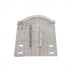 Panel de cabecera de cama moderno de madera contrachapada de pino con parte superior arqueada y ranuras de montaje para producción de muebles - Product Image 1