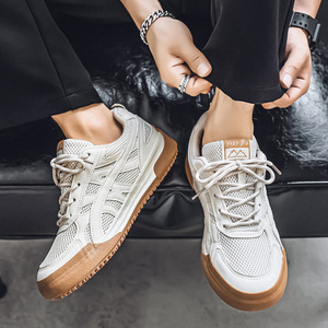 Zapatillas Casuales de Moda para Hombre con Parte Superior de Poliéster Estampado, Antideslizantes y con Cordones, Nuevas Zapatillas para 2026, Todas las Temporadas - Product Image 5