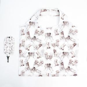 Eco-Friendly 900D Polyester <b>Reusable</b> <b>Shopping</b> <b>Bags</b> Wholesale Grocery Foldable Pouch with Geometric Pattern Custom Printed Nylon - Product Image 6