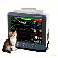 Moniteur de signes vitaux portable pour animaux de compagnie, écran tactile de 12 pouces, de bonne qualité, pour hôpital, vétérinaire, soins intensifs, moniteur multiparamètres pour animaux de compagnie