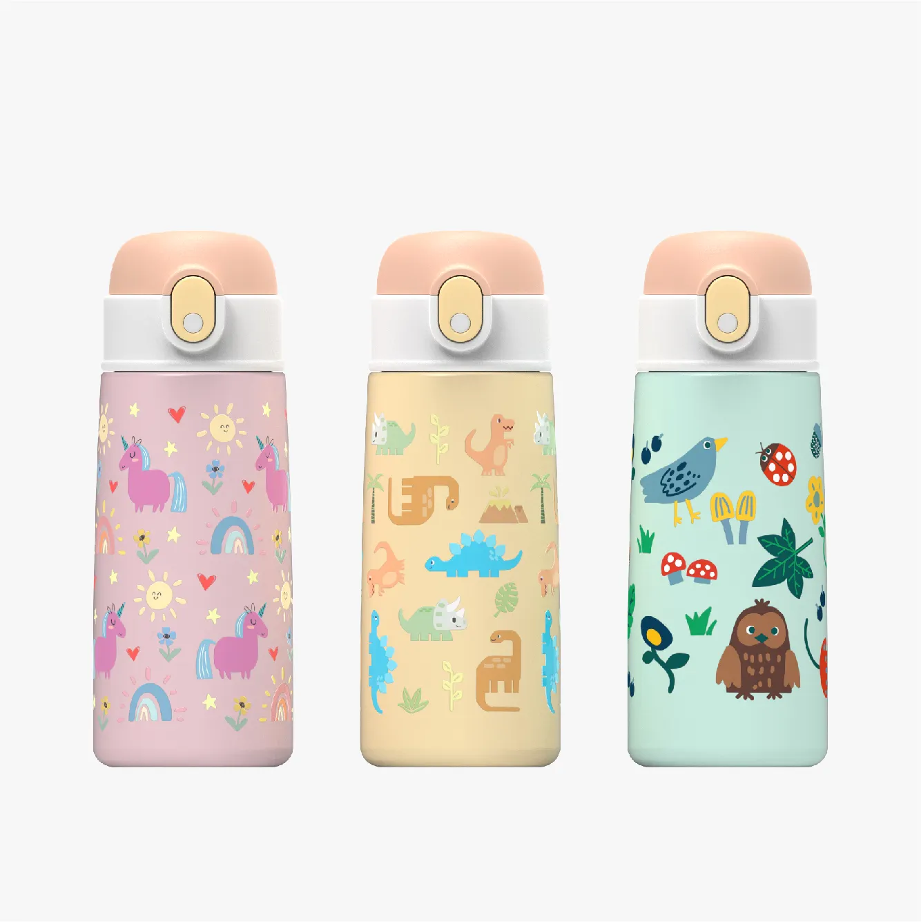 2022 New Arrival 16oz Water Bottle Stainless Steel Mug Vacuum Insulated Flask For Women Kids