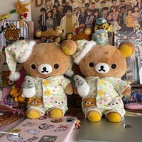 Oreiller en peluche Rilakkuma en coton doux, adorable ours en peluche pour la décoration de la maison et les cadeaux, unisexe, personnalisable OEM ODM