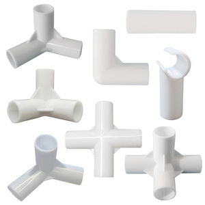 צ 'אנג בן לבן/שחור בקוטר 16 מ "מ ישר המרפק 4-כיווני 60/90/120/45 מעלות חלק צינור <span class=keywords><strong>Pvc</strong></span> - Product Image 5