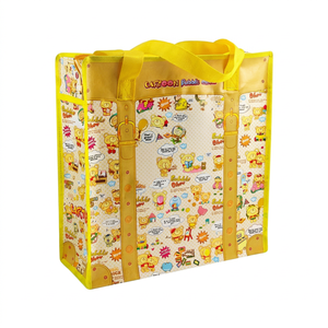 Supermarket Recycled Woven <b>Bags</b> Reusable PP Shopping <b>Bags</b> Wholesale Vietnam Supplier HAPLAST M243 Customizable - Product Image 1