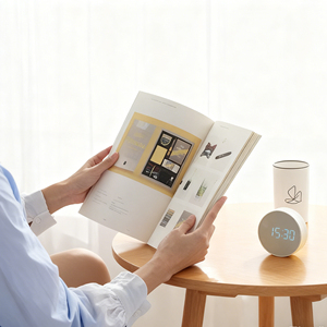 Réveil numérique LED rond intelligent <span class=keywords><strong>à</strong></span> commande sonore, avec fonction de <span class=keywords><strong>compte</strong></span> <span class=keywords><strong>à</strong></span> <span class=keywords><strong>rebours</strong></span> par vibration et fixation magnétique pour la maison et le bureau - Product Image 6