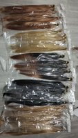 Rambut Kepang Lurus 22 Inci, Rambut Sintetis untuk Kepang Crochet, Ekstensi Rambut, Rambut Kepang Kotak Silky Pre-Stretched, Ombre Hitam