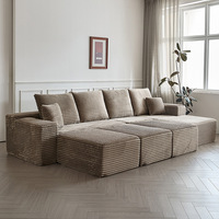 Ensemble de meubles de salon moderne, canapé en forme de L, emballage en boîte, canapé sectionnel pour salon