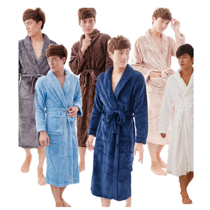 Albornoz <span class=keywords><strong>de</strong></span> <span class=keywords><strong>franela</strong></span> para <span class=keywords><strong>hombre</strong></span> y mujer, ropa <span class=keywords><strong>de</strong></span> dormir suave, <span class=keywords><strong>pijama</strong></span> - Product Image 1