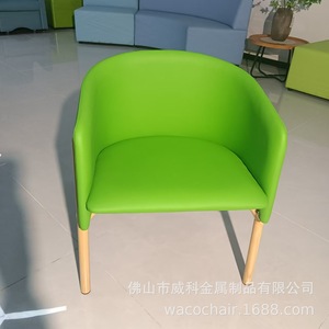 Silla de Negociación de Tela Verde, Silla Individual para Sala de Espera de Oficina - Product Image 5