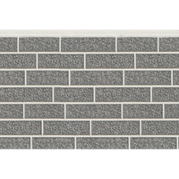 Bardage en métal Panneaux composites ignifuges en laine de roche d'acier pour murs sandwich industriels en PU pour hôtels maisons pour mur extérieur